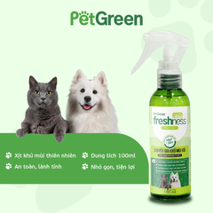 Xịt Khử Mùi Thú Cưng PetGreen Freshness 360 Pure Air 100ml