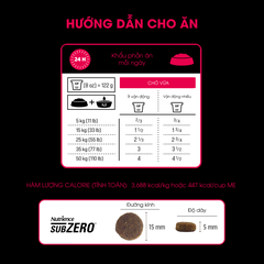 NT Subzero cho Chó - Thịt bò, thịt cừu, lợn rừng, cá hồi, cá tuyết và rau củ quả tự nhiên (Cho mọi giống chó ở mọi lứa tuổi)