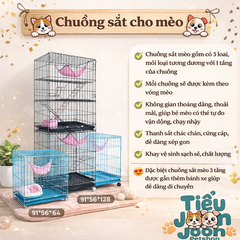 Chuồng sắt mèo HOÀNG KHIÊM
