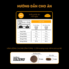 NT Subzero cho Chó - Gà tây, cá hồi, cá trích, cá tuyết và rau củ quả tự nhiên (Cho mọi giống chó ở mọi lứa tuổi)