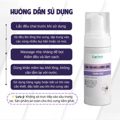 Sữa tắm chó mèo khô Ecopets 100ml