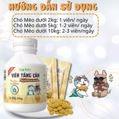 Viên tăng cân Ecopets vị phô mai 75g (200 viên)