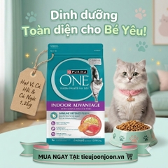 Hạt Cho Mèo Trưởng Thành Purina One Indoor Vị Cá Hồi & Cá Ngừ 1,2Kg