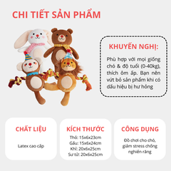 Đồ chơi thú bông cho chó hình con khỉ FOFOS