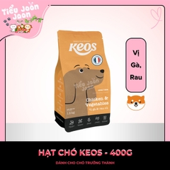Thức ăn hạt cho chó trưởng thành Keos vị Gà & Rau Củ 400g