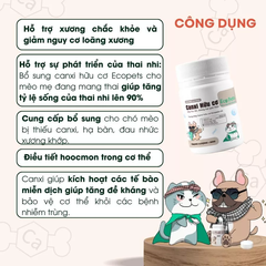 Bột CANXI HỮU CƠ Ecopets 50G
