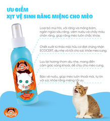 Xịt vệ sinh răng miệng cho mèo Lee&Webster 130ml