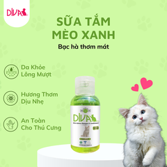 Sữa tắm mèo DIVA xanh lá 55ml
