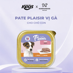 Pate Plaisir vị Gà cho chó con 150g