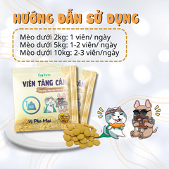 Viên tăng cân Ecopets vị phô mai 5g (10 viên)