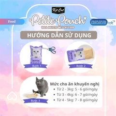 Pate Kit Cat Petite Pouch vị cá ngừ và thịt bò 70g - Hồng Đậm