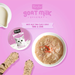 Pate sữa dê Kit Cat cá ngừ & thịt cua 70g - HỒNG TÍM