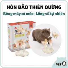 Bàn cào lông vũ tự nhiên cho mèo FOFOS