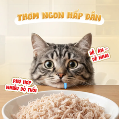 Ức gà hấp nước cốt gà xé nhỏ 60g