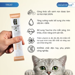 SỐT THƯỞNG KIT CAT PURR PUREE CÁ HỒI & LÒNG ĐỎ TRỨNG 75G - NÂU