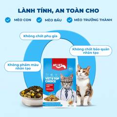 Thức ăn hạt cho mèo mọi lứa tuổi MR.VET T1 vị Gà và Bò 1kg