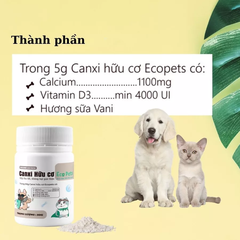 Bột CANXI HỮU CƠ Ecopets 50G