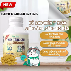 Viên tăng cân Ecopets vị phô mai 75g (200 viên)