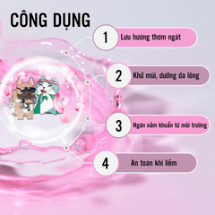 BodyMist Chó mèo Ecopets hương hoa hồng 20ml