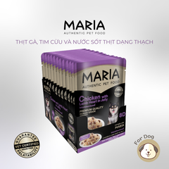 Pate chó Maria vị Gà và Thịt Cừu dạng thạch 70g