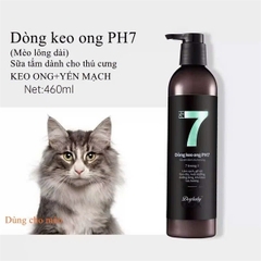 Sữa tắm Keo Ong PH7 cho Mèo Lông Dài 460ml