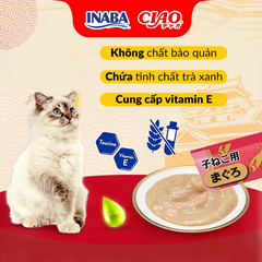 Súp thưởng INABA CIAO Churu Cá  Ngừ Mix Vị Hũ 100 thanh