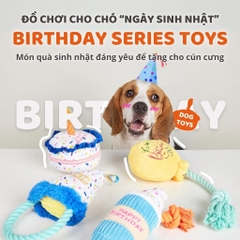 Đồ chơi thú bông cho chó hình bánh sinh nhật FOFOS