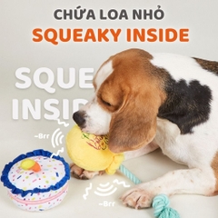 Đồ chơi thú bông cho chó hình bánh sinh nhật FOFOS