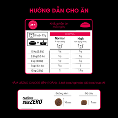 NT Subzero cho Chó (Hạt nhỏ) - Thịt bò, thịt cừu, lợn rừng, cá hồi, cá tuyết và rau củ quả tự nhiên (Cho mọi giống chó ở mọi lứa tuổi)