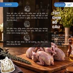 PATE GÓI CATIDEA 35G_THỊT BỒ CÂU + CỦ TỪ + DẦU NHUYỄN THỂ