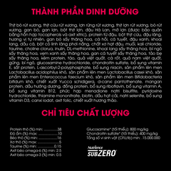 NT Subzero cho Chó - Thịt bò, thịt cừu, lợn rừng, cá hồi, cá tuyết và rau củ quả tự nhiên (Cho mọi giống chó ở mọi lứa tuổi)