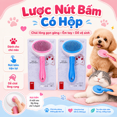 Lược lấy lông nút bấm có hộp