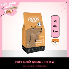 Thức ăn hạt cho chó trưởng thành Keos vị Gà & Rau Củ 1,5kg