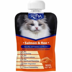 Amna – Súp thưởng nắp vặn Cá Hồi & Trứng Cá 90g