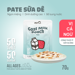 Pate Sữa Dê PetQ Vị Cá Ngừ 70g