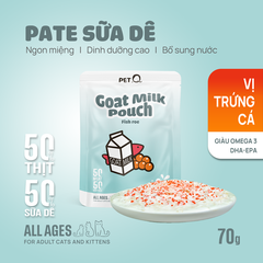 Pate Sữa Dê PetQ Vị Trứng Cá 70g