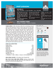 NT Infusion cho Mèo trưởng thành - Cá biển và rau củ quả tự nhiên