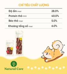 Thịt Cuộn Gân Vịt Natural Core 80g (Thịt Gà, Thịt Vịt)