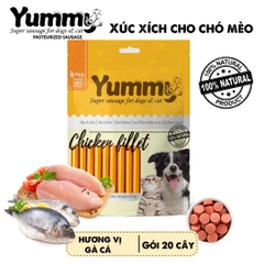 Xúc Xích Yummy vị Gà Cá cho Chó/Mèo (20 cây)