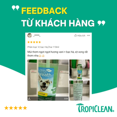 Xịt vệ sinh răng miệng cho chó TropiClean vị trà xanh 118ml