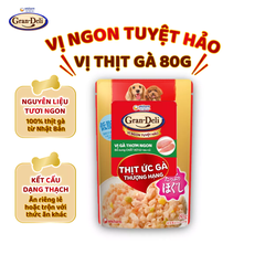 Pate cho chó Gran-Deli vị Gà và Rau củ trong thạch 80g