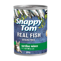 Pate cho mèo Snappy Tom vị Cá trích cắt miếng 400g