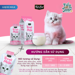 Sữa dê Kit Cat cho mèo con - Goat Milk For Kitten (6 gói)