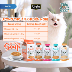 Súp Kit Cat cho mèo vị Cá Hồi (6 gói)