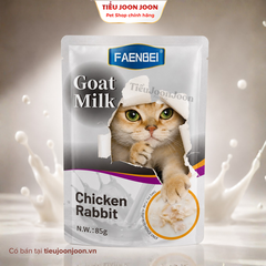 Pate Sữa dê cho mèo Faenbei - Vị Gà & Thỏ 85g