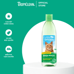 Nước vệ sinh răng miệng TropiClean Fresh Breath dành cho mèo 473ml