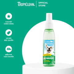 Xịt vệ sinh răng miệng cho chó TropiClean vị trà xanh 118ml