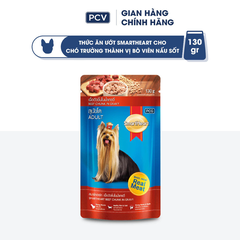 Pate cho chó trưởng thành SmartHeart gói 130g