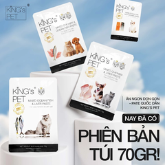 Pate King's Pet vị Gà cá 70g