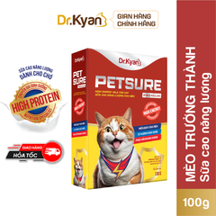 Sữa bột PETSURE - Cao Năng Lượng cho Mèo 100g